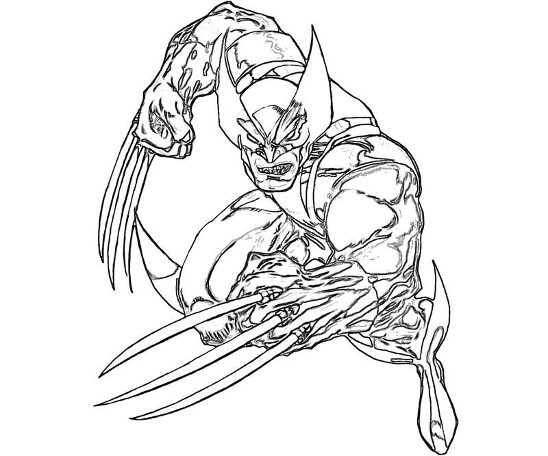 Coloring page: Wolverine (Superheroes) #74850 - Free Printable Coloring Pages
