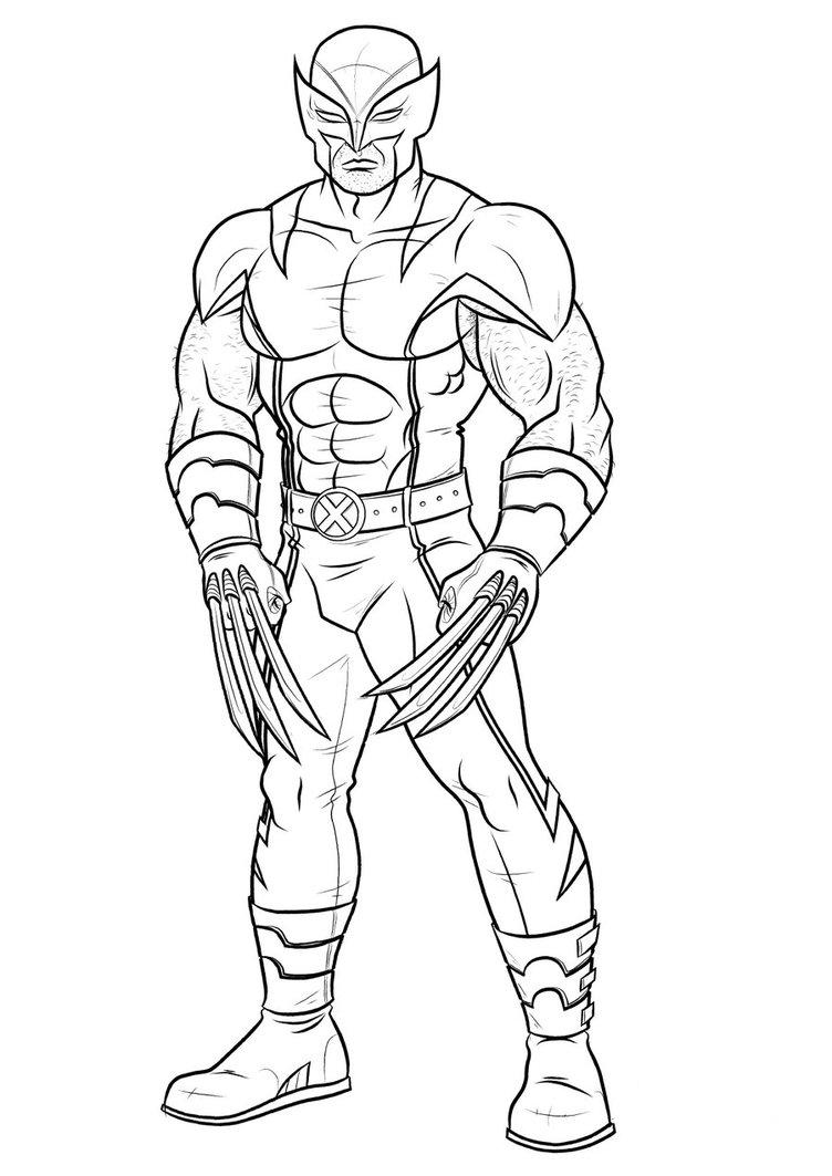 Coloring page: Wolverine (Superheroes) #74854 - Free Printable Coloring Pages