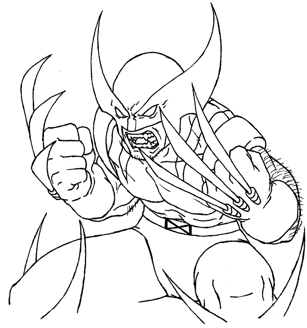 Coloring page: Wolverine (Superheroes) #74855 - Free Printable Coloring Pages