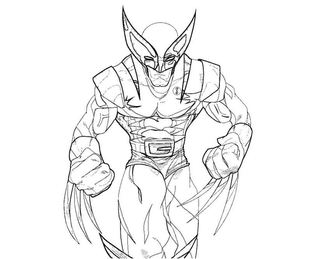 Coloring page: Wolverine (Superheroes) #74860 - Free Printable Coloring Pages
