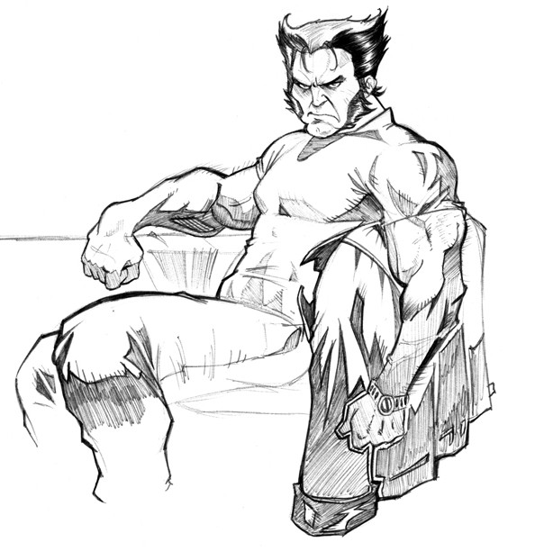 Coloring page: Wolverine (Superheroes) #74869 - Free Printable Coloring Pages