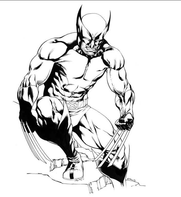 Coloring page: Wolverine (Superheroes) #74870 - Free Printable Coloring Pages