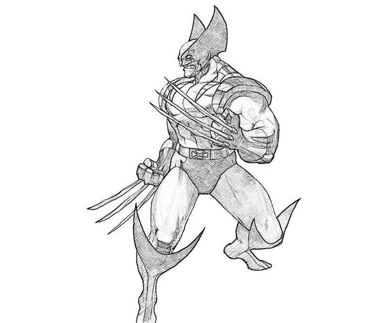 Coloring page: Wolverine (Superheroes) #74872 - Free Printable Coloring Pages