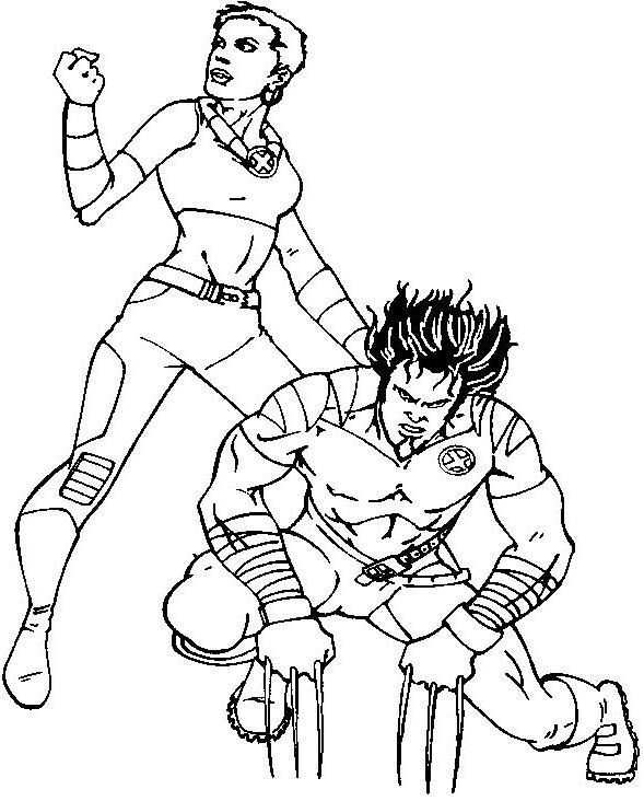 Coloring page: Wolverine (Superheroes) #74873 - Free Printable Coloring Pages