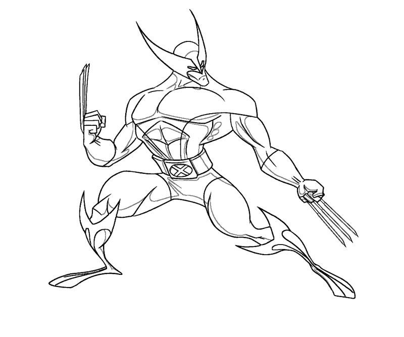 Coloring page: Wolverine (Superheroes) #74877 - Free Printable Coloring Pages