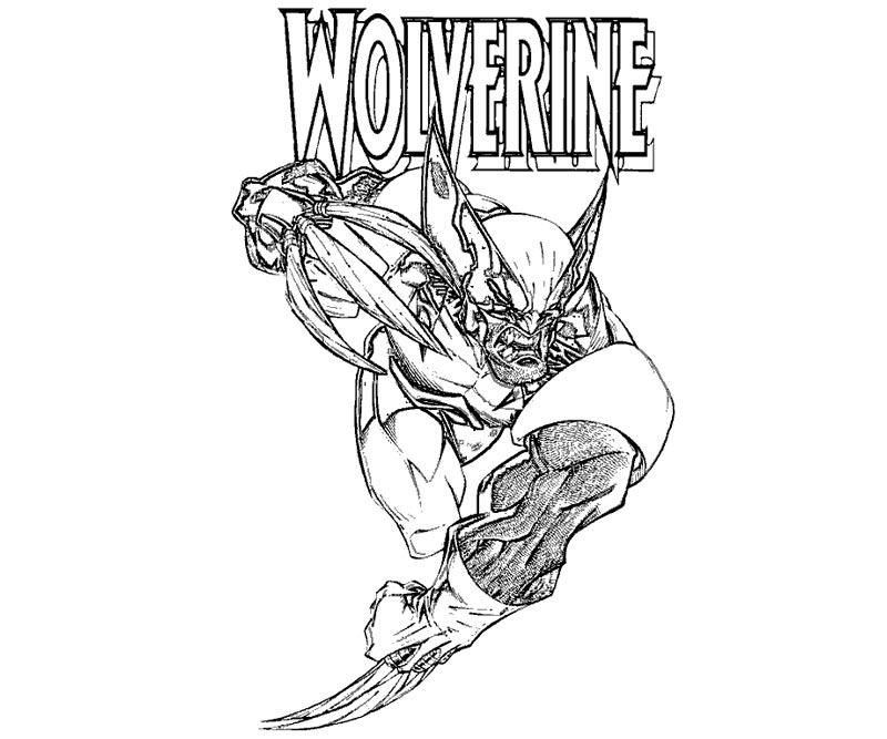 Coloring page: Wolverine (Superheroes) #74879 - Free Printable Coloring Pages