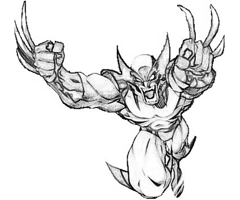 Coloring page: Wolverine (Superheroes) #74882 - Free Printable Coloring Pages