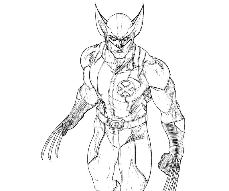 Wolverine (Superheroes) Printable coloring pages