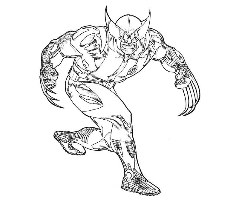 Coloring page: Wolverine (Superheroes) #74893 - Free Printable Coloring Pages