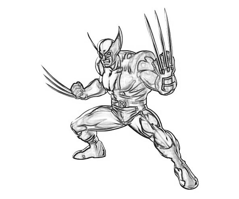 Coloring page: Wolverine (Superheroes) #74897 - Free Printable Coloring Pages
