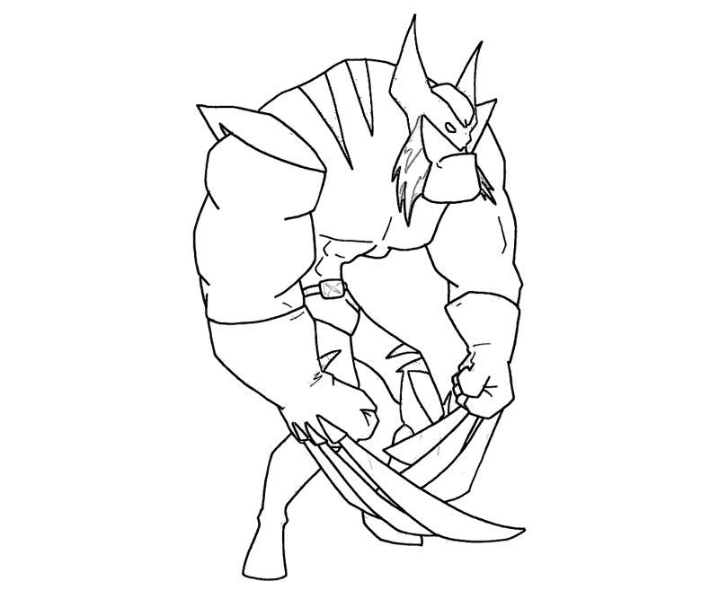 Coloring page: Wolverine (Superheroes) #74909 - Free Printable Coloring Pages