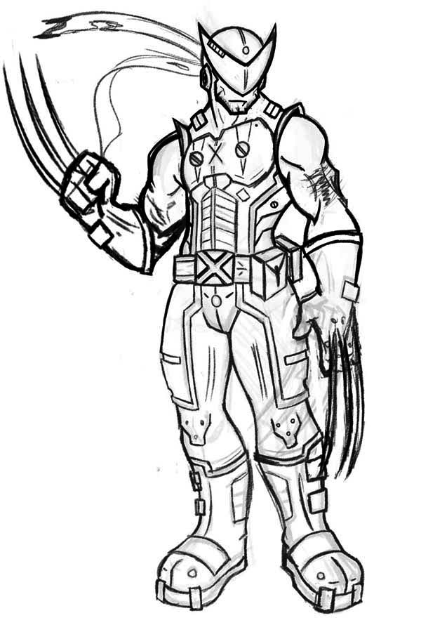 Drawing Wolverine 74963 Superheroes Printable Coloring Pages