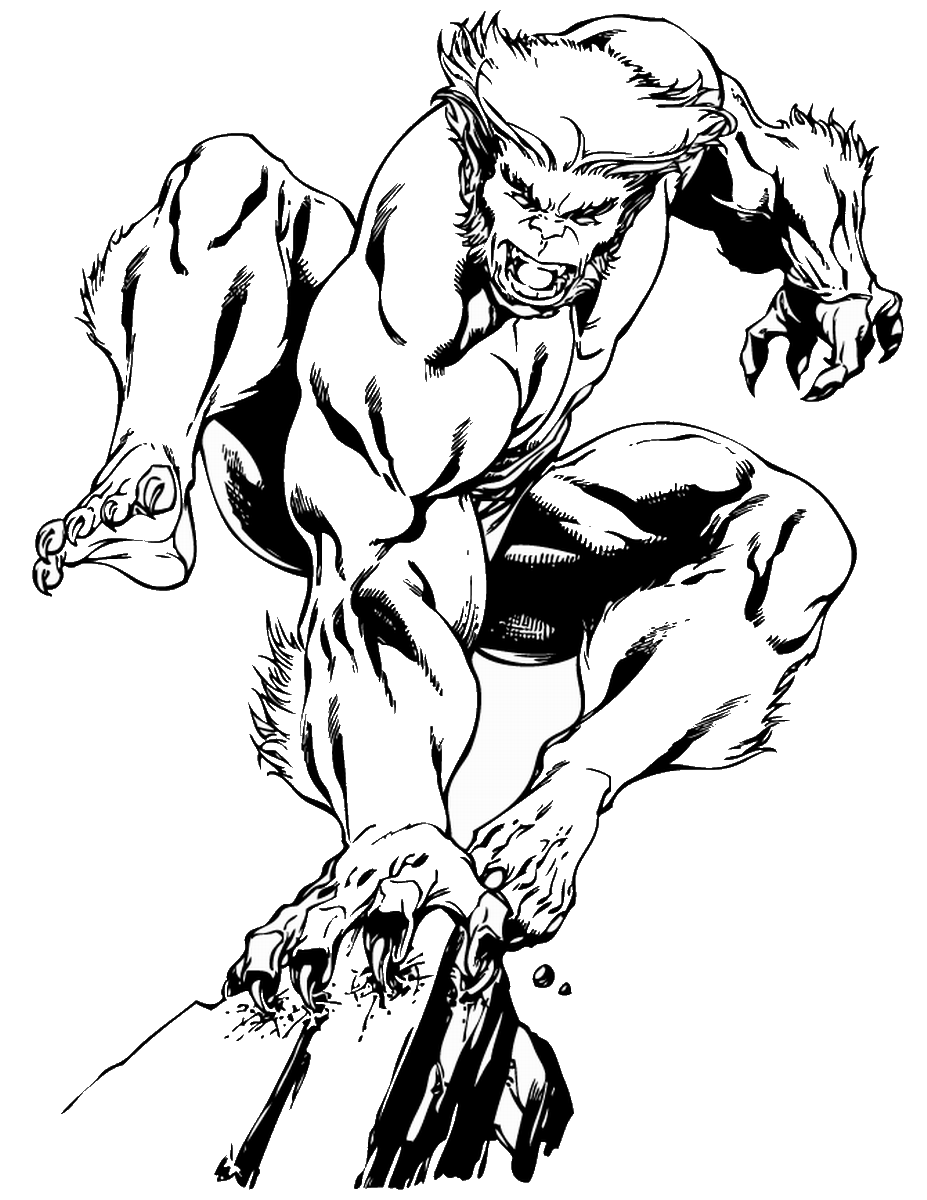 Coloring page: Wolverine (Superheroes) #74973 - Free Printable Coloring Pages