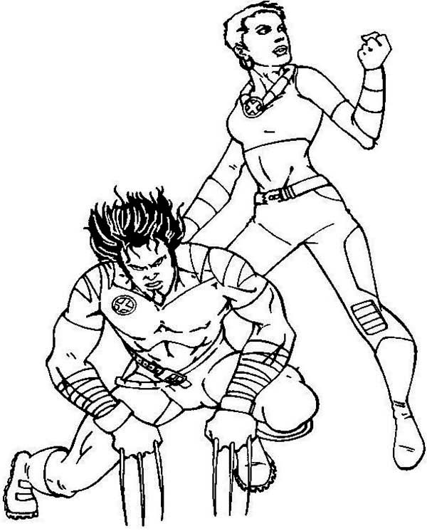 Coloring page: Wolverine (Superheroes) #75008 - Free Printable Coloring Pages