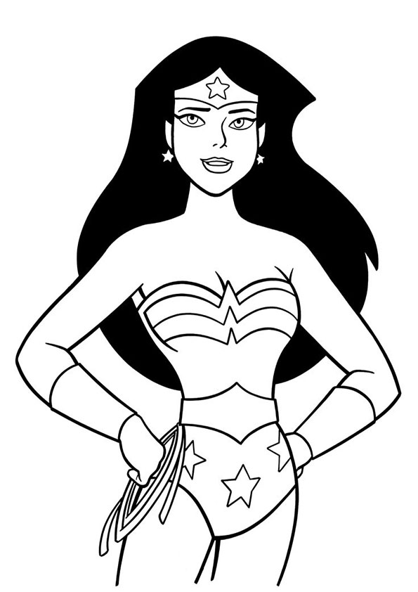 Coloring page: Wonder Woman (Superheroes) #74545 - Free Printable Coloring Pages