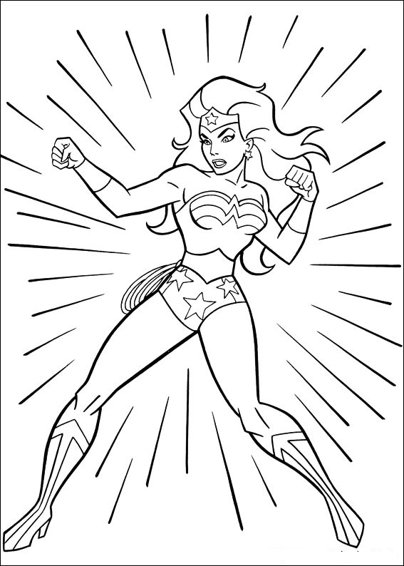 Coloring page: Wonder Woman (Superheroes) #74546 - Free Printable Coloring Pages