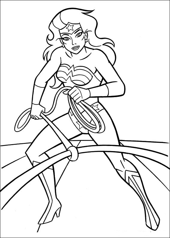 Coloring page: Wonder Woman (Superheroes) #74547 - Free Printable Coloring Pages