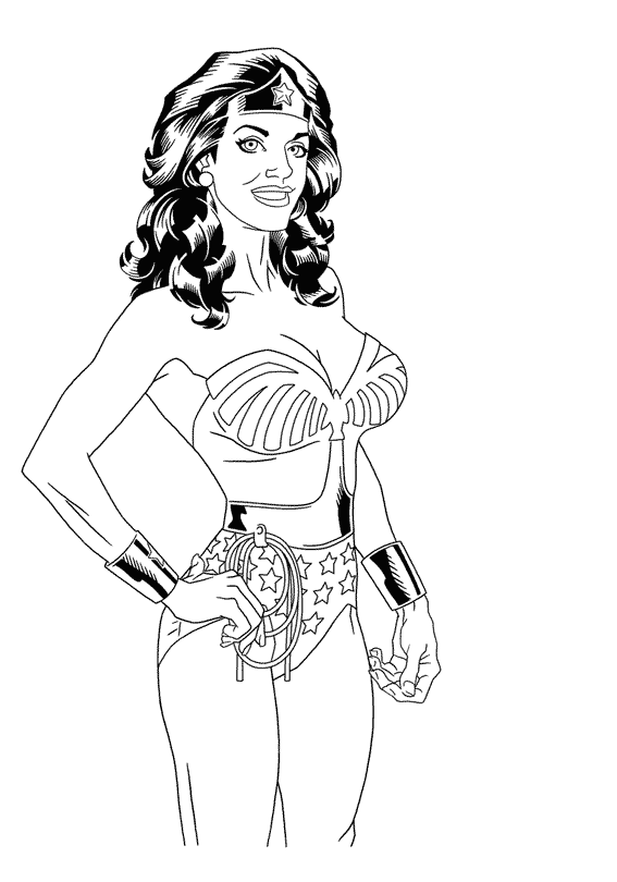 Coloring page: Wonder Woman (Superheroes) #74567 - Free Printable Coloring Pages