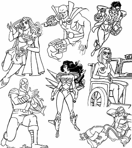 Coloring page: Wonder Woman (Superheroes) #74585 - Free Printable Coloring Pages
