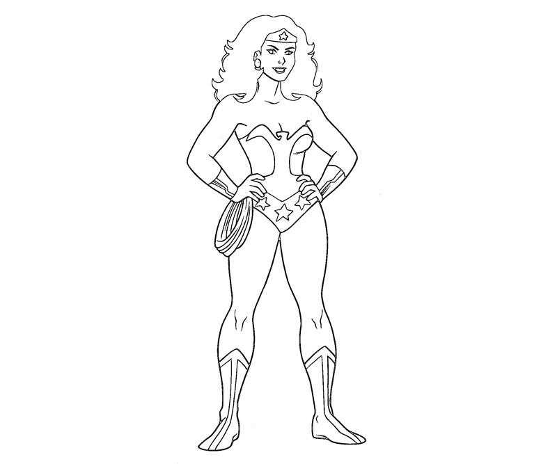 Coloring page: Wonder Woman (Superheroes) #74590 - Free Printable Coloring Pages