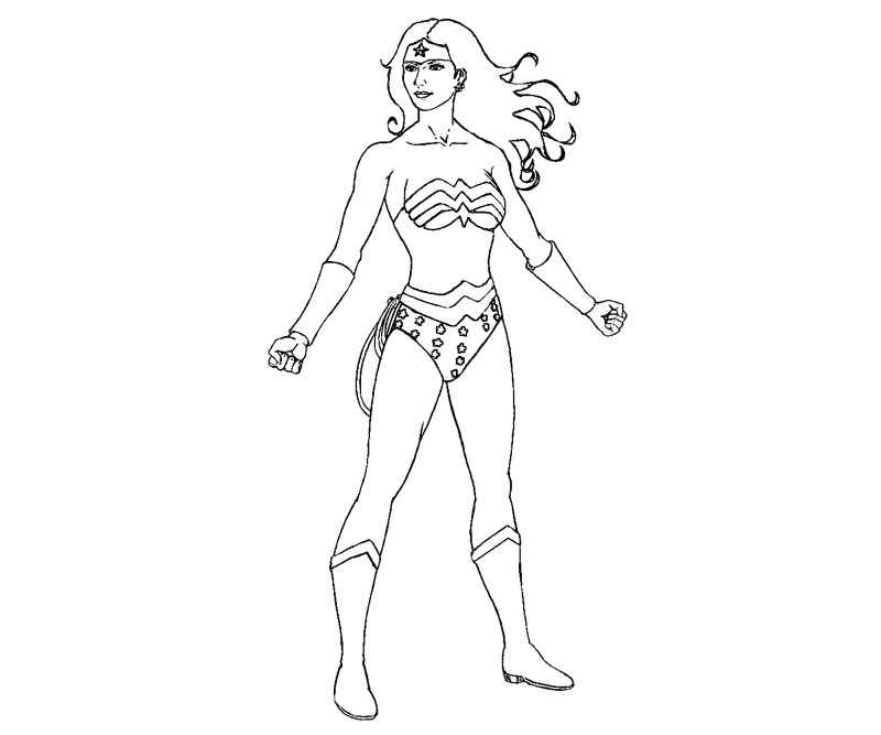 Coloring page: Wonder Woman (Superheroes) #74594 - Free Printable Coloring Pages