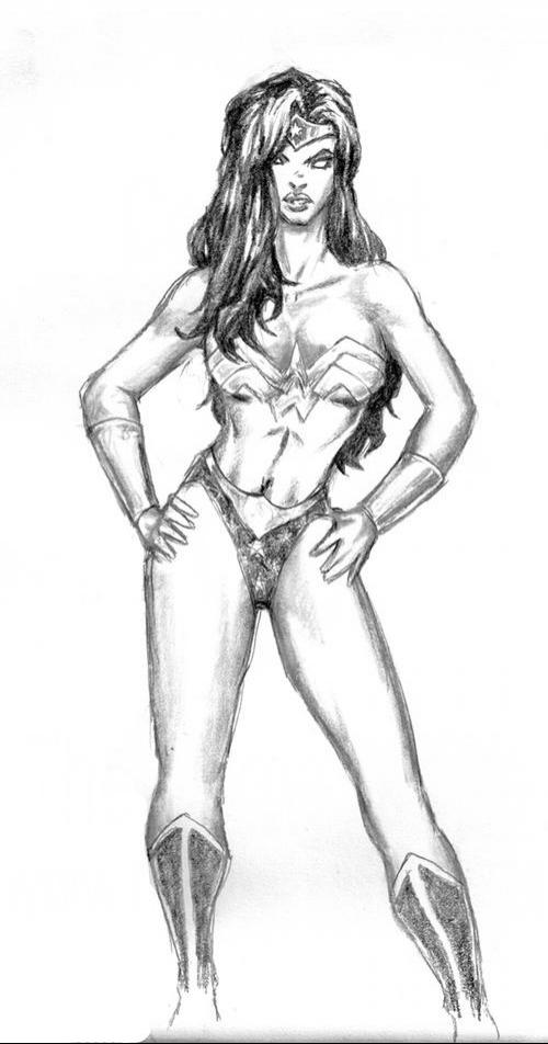 Coloring page: Wonder Woman (Superheroes) #74595 - Free Printable Coloring Pages