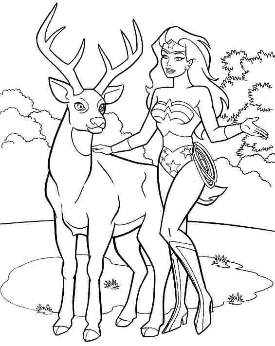 Coloring page: Wonder Woman (Superheroes) #74602 - Free Printable Coloring Pages