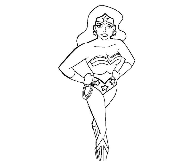 Coloring page: Wonder Woman (Superheroes) #74608 - Free Printable Coloring Pages