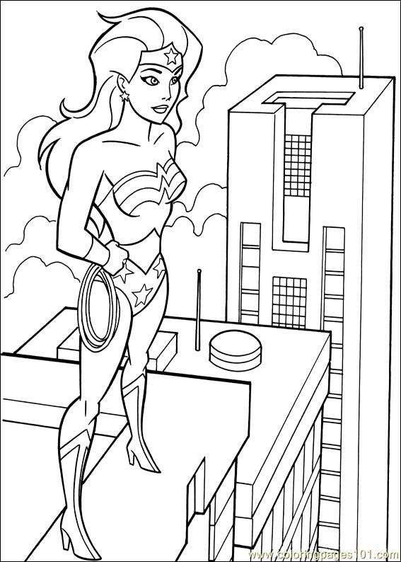Coloring page: Wonder Woman (Superheroes) #74611 - Free Printable Coloring Pages
