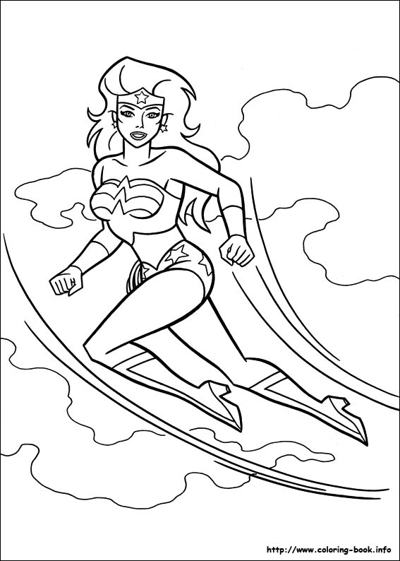 Coloring page: Wonder Woman (Superheroes) #74615 - Free Printable Coloring Pages