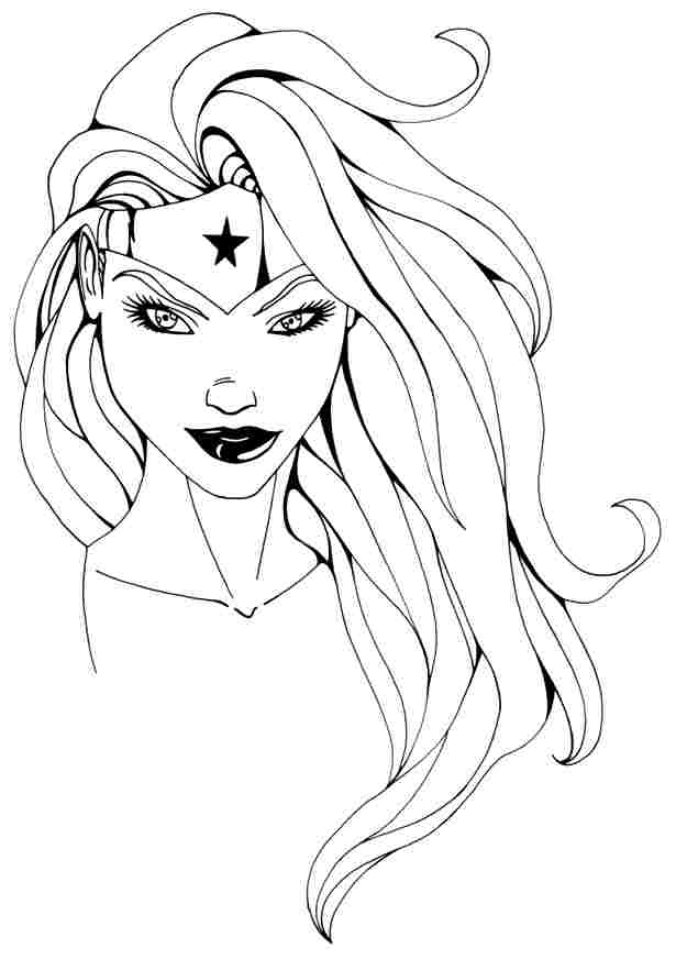 Coloring page: Wonder Woman (Superheroes) #74653 - Free Printable Coloring Pages