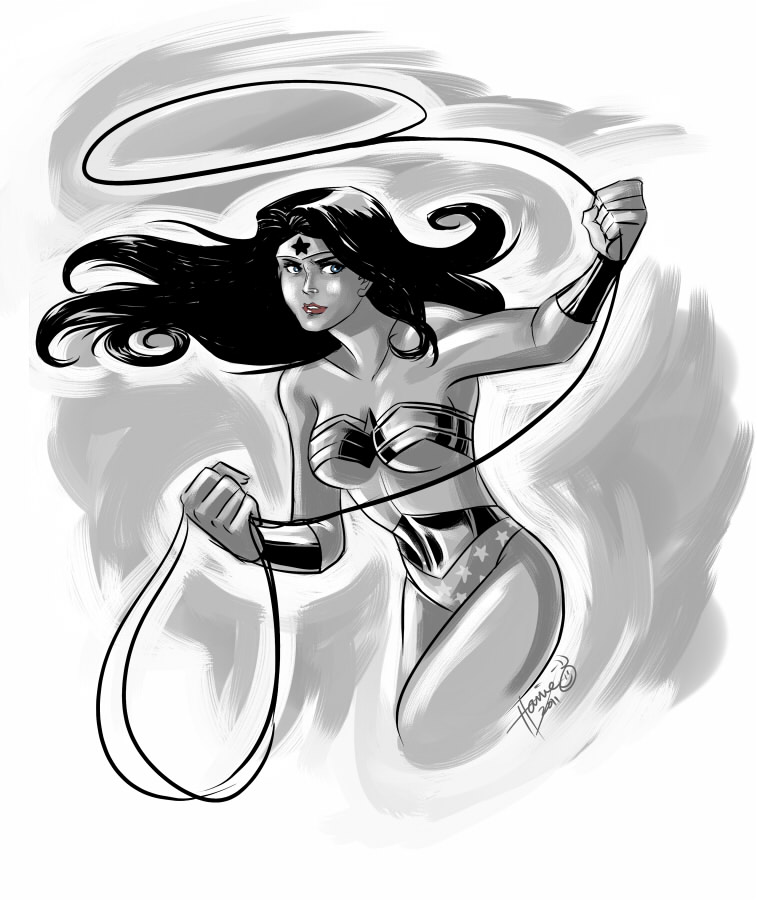 Coloring page: Wonder Woman (Superheroes) #74676 - Free Printable Coloring Pages