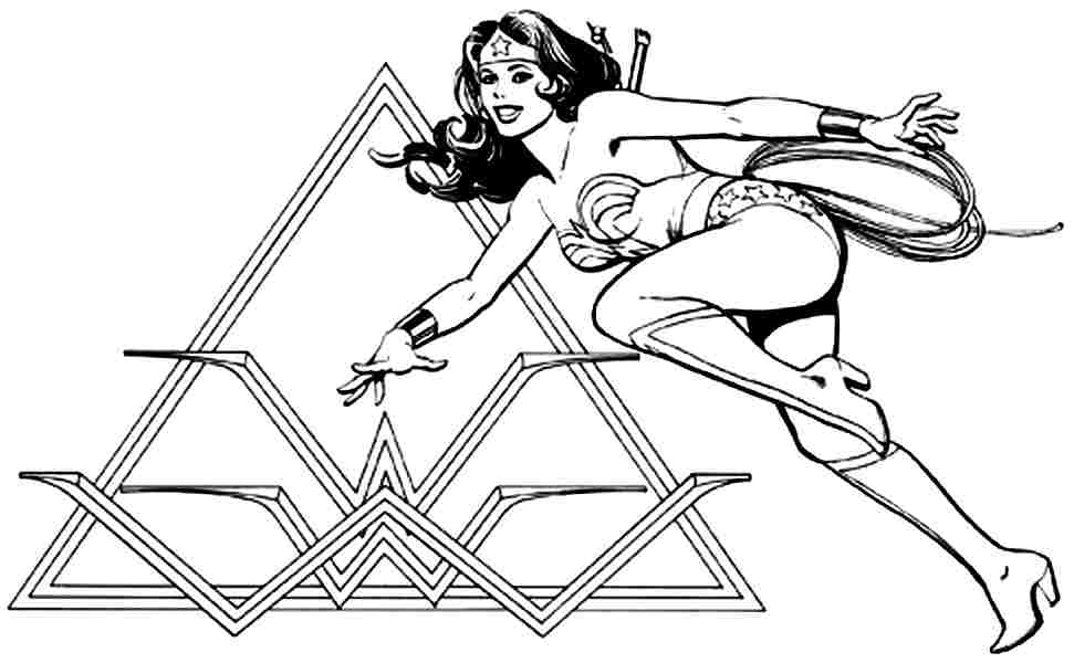 Coloring page: Wonder Woman (Superheroes) #74681 - Free Printable Coloring Pages