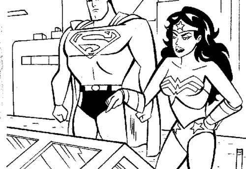 Coloring page: Wonder Woman (Superheroes) #74717 - Free Printable Coloring Pages