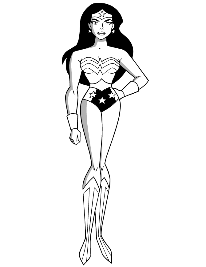 Coloring page: Wonder Woman (Superheroes) #74718 - Free Printable Coloring Pages