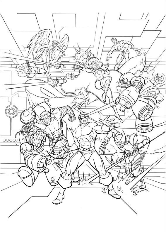 Coloring page: X-Men (Superheroes) #74351 - Free Printable Coloring Pages