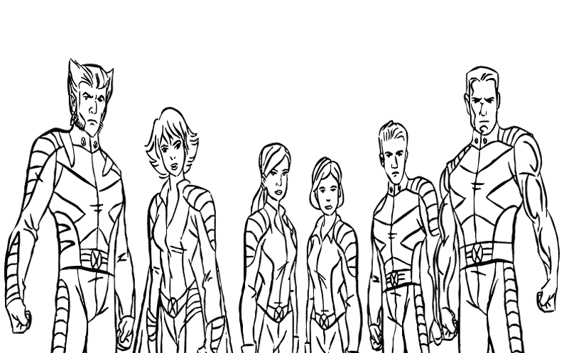 Coloring page: X-Men (Superheroes) #74358 - Free Printable Coloring Pages