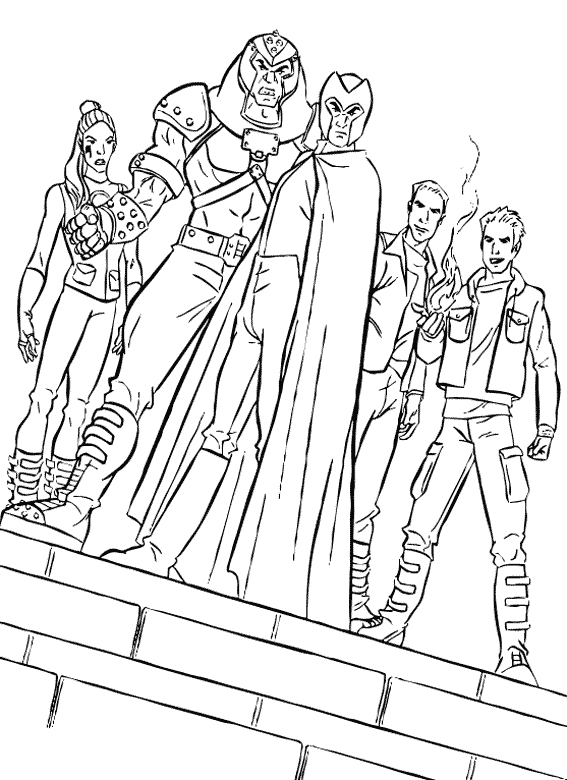 x men coloring pages printable