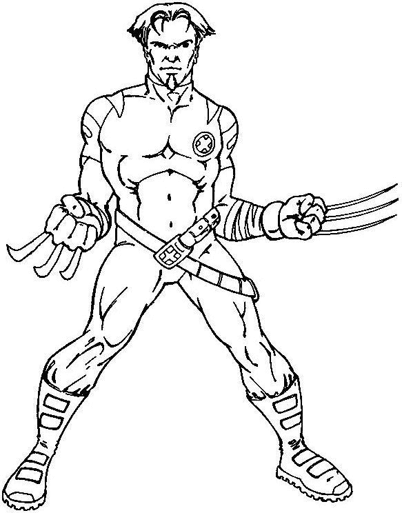 Coloring page: X-Men (Superheroes) #74422 - Free Printable Coloring Pages