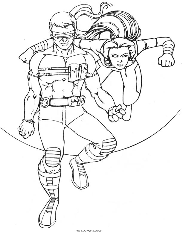 740  Free Coloring Pages X-men  HD