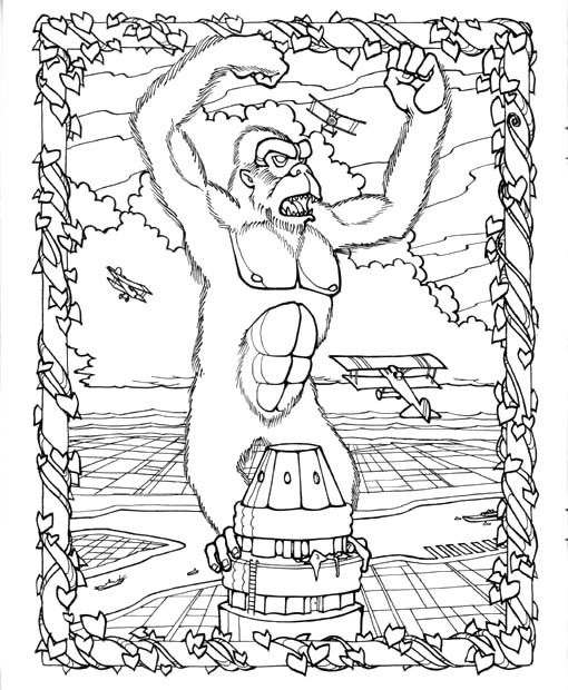 Coloring page: King Kong (Supervillains) #79163 - Free Printable Coloring Pages