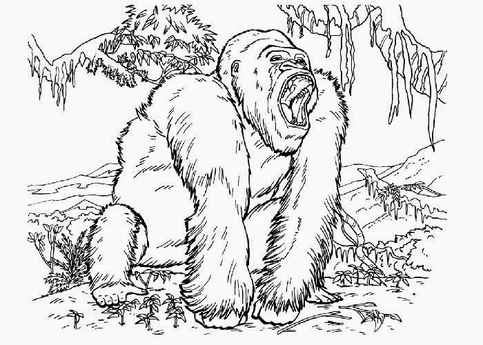 Coloring page: King Kong (Supervillains) #79189 - Free Printable Coloring Pages
