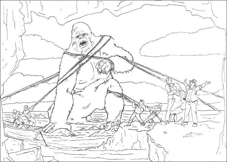 Coloring page: King Kong (Supervillains) #79191 - Free Printable Coloring Pages