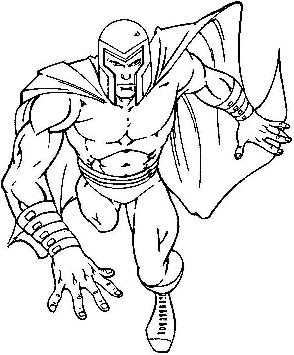 Coloring page: Magneto (Supervillains) #80814 - Printable coloring pages