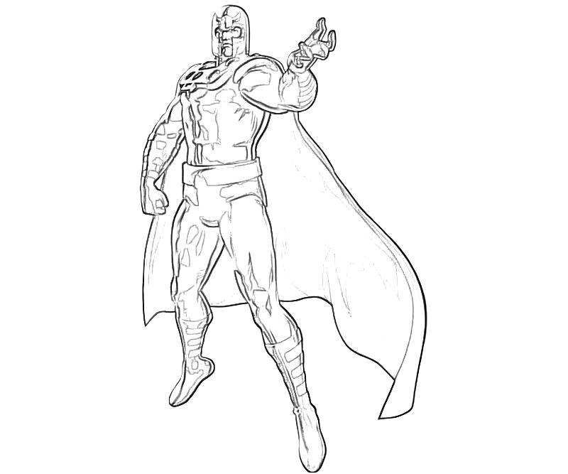 Drawings Magneto Supervillains Printable Coloring Pages