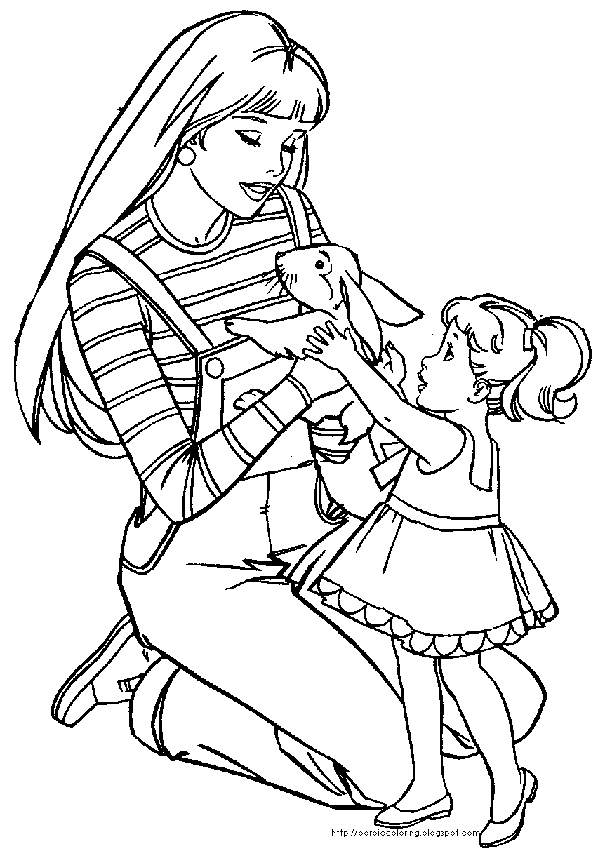 Coloring page: Barbie (Toys and Games) #27485 - Free Printable Coloring Pages