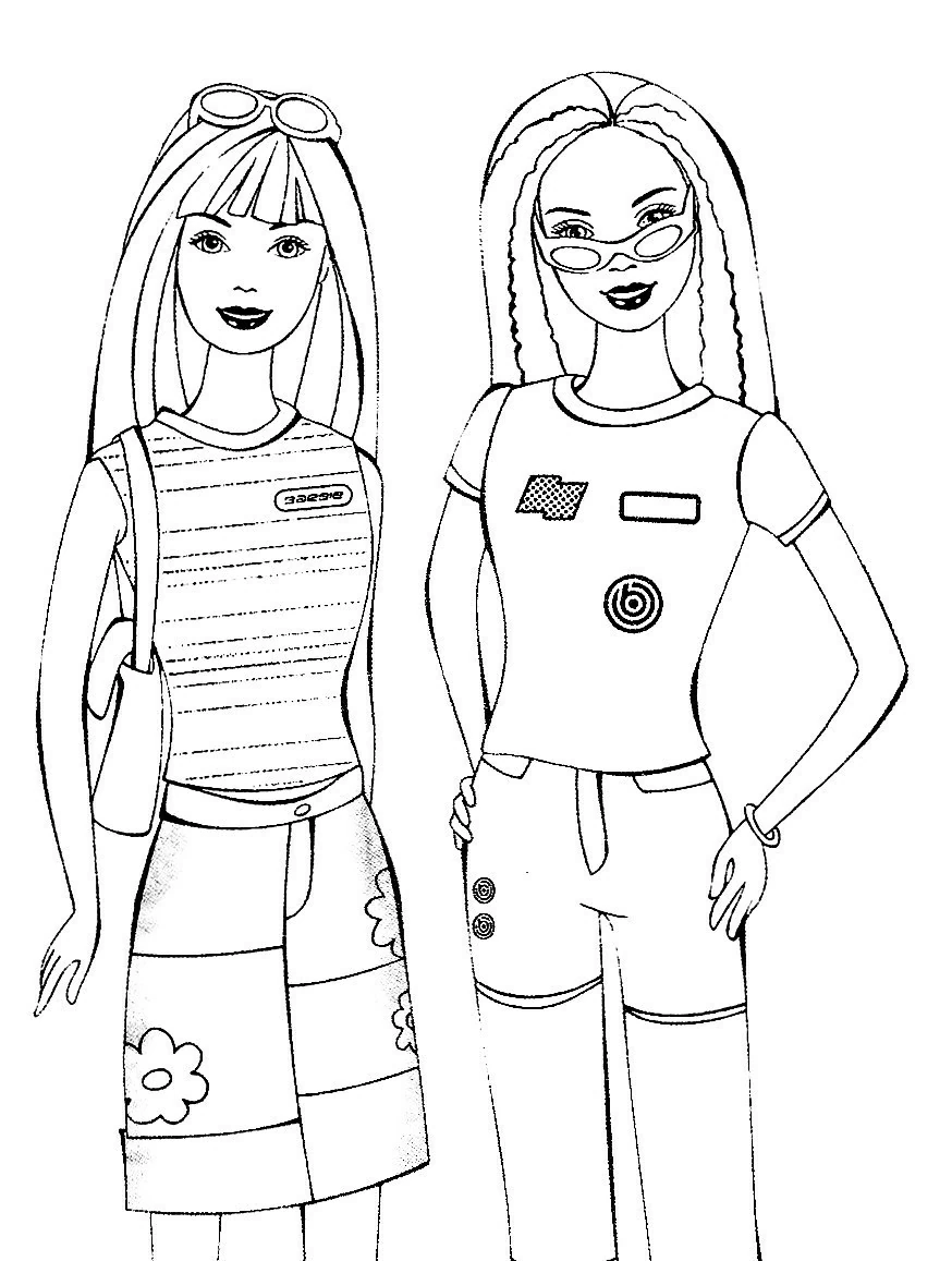 Coloring page: Barbie (Toys and Games) #27516 - Free Printable Coloring Pages