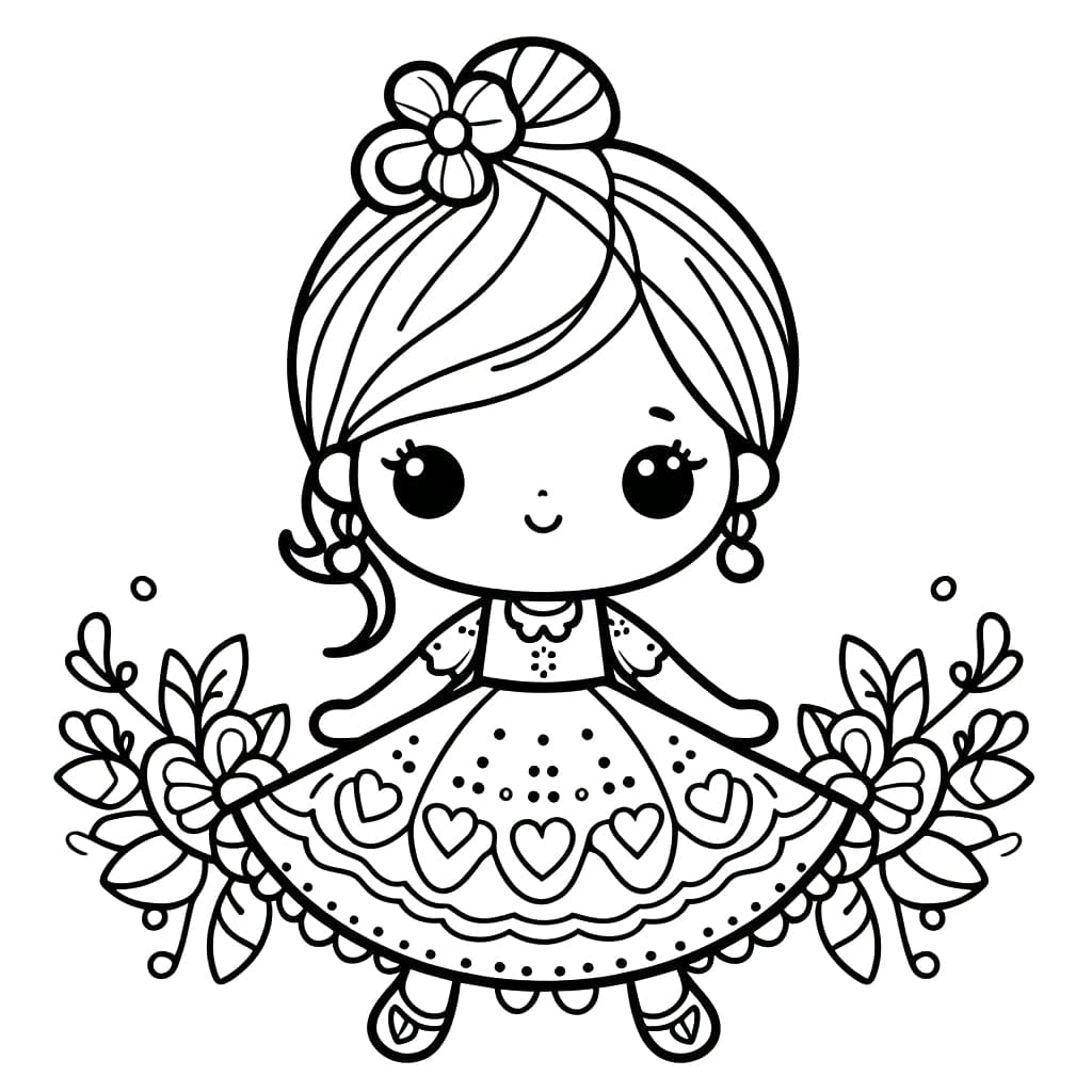 Free printable Doll coloring page #202179 from Toys and Games collection