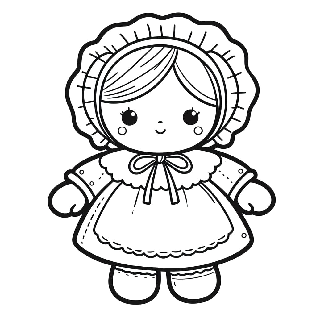 Free printable Doll coloring page #202184 from Toys and Games collection