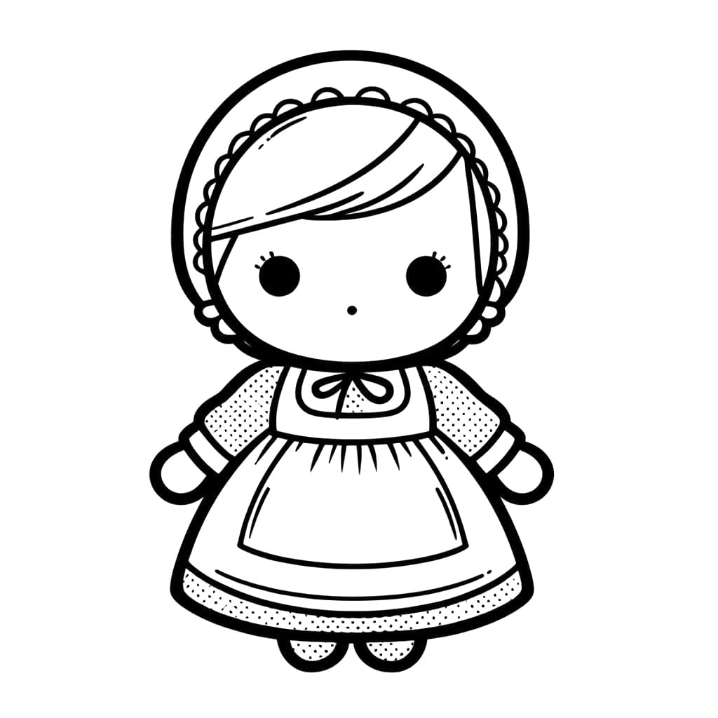 Free printable Doll coloring page #202187 from Toys and Games collection